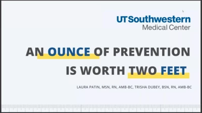 An Ounce of Prevention Is Worth Two Feet