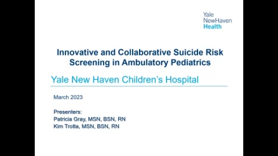 Innovative and Collaborative Suicide Risk Screening in Ambulatory Care Pediatrics