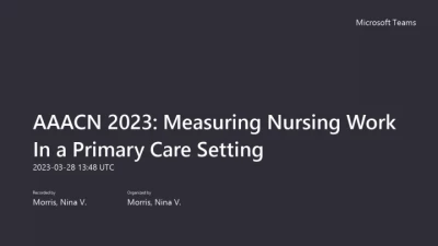 Primary Care Nursing of the Future: Creating a Vision
