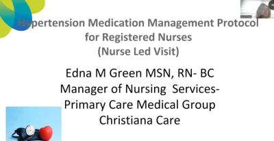 Hypertension Medication Management for Registered Nurse (Ambulatory Primary Care)