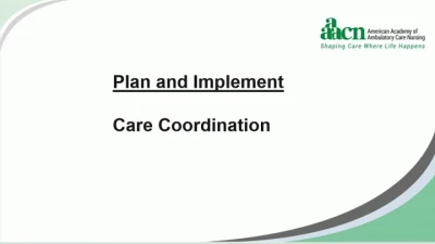 Plan and Implement: Care Coordination  icon