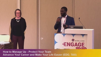 How to Manage Up - Protect Your Team, Advance Your Career and Make Your Life Easier (EDG, TAX)