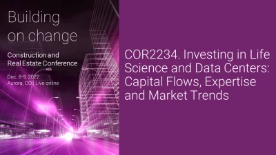 Investing in Life Science and Data Centers: Capital Flows, Expertise and Market Trends