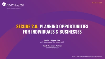 Secure 2.0: Planning Opportunities for Individuals & Businesses