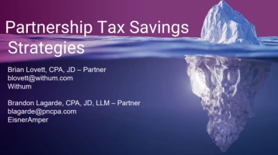 Partnership Tax Saving Strategies icon