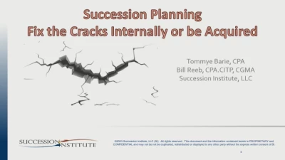 Succession Planning (PRAC, EDG, CPAFMA)