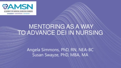 Mentoring as a Way to Advance DEI in Nursing