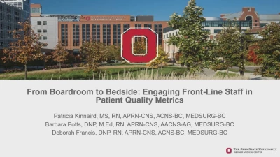 From Boardroom to Bedside: Engaging Front-Line Staff in Patient Quality Metrics