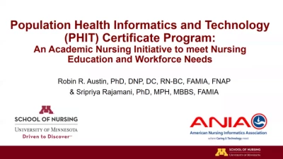 Population Health Informatics and Technology Certificate Program: An Academic Nursing Initiative to Meet Nursing Education and Workforce Needs