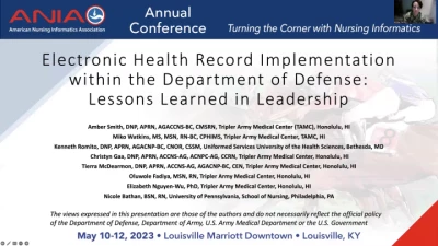 Facets of Electronic Health Record Implementation within the Department of Defense: Lessons Learned in Leadership
