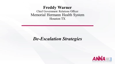 Leadership in Safety Management - De-escalation Strategies