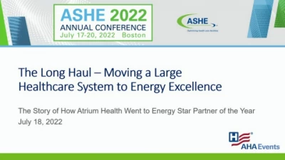 The Long Haul – Moving a Large Healthcare System from Energy
Indifference to Energy Excellence icon