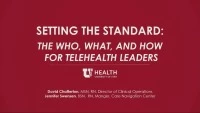 Setting the Standard: The Who, What, and How of Telehealth icon