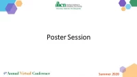 Poster Session A