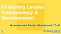 Fostering Leader Competency and Development Using an Innovative Leader Development Tool icon