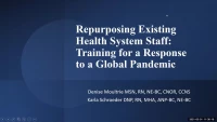 Repurposing Staff Using Education and Training in a Pandemic icon