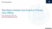 Tele-Retina Diabetic Eye Exams in Primary Care Offices