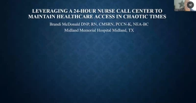 Leveraging a 24-Hour Nurse Call Center to Maintain Healthcare Access in Chaotic Times