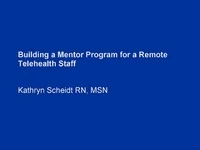 Building a Mentor Program for Remote Telehealth Staff icon