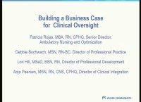 Building a Business Case for Clinical Oversight