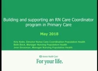 Building and Supporting an RN Care Coordinator Program in Primary Care