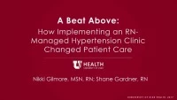 A Beat Above: How Implementing an RN-Managed Hypertension Clinic Changed Patient Care