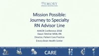 Mission Possible: Journey to RN Advisor Line