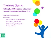 The Iowa Classic: Taking 1,500 Nurses on a Journey Toward Evidence-Based Practice icon