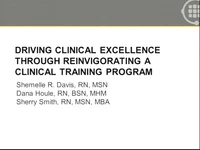 Towards Clinical Excellence: Reinvigoration of a Clinical Training Program icon