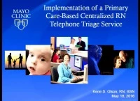 Implementation of a Primary Care-Based Centralized RN Telephone Triage Service