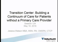 Transition Center: Building a Continuum of Care for Patients without a Primary Care Provider icon