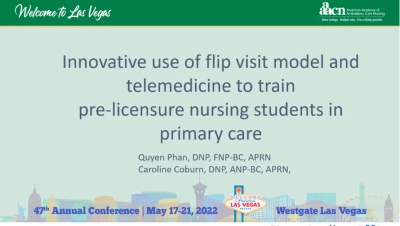 Innovative Use of Nursing Co-Visit Model and Telemedicine to Train Pre-Licensure Nursing Students in Primary Care