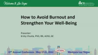 Being a Nurse Leader During the Pandemic: Strategies for Preventing Burnout and Promoting Well-Being