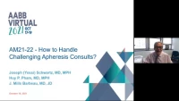 AM21-22: How to Handle Challenging Apheresis Consults