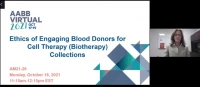 AM21-26: Ethics of Engaging Blood Donors for Cell Therapy (Biotherapy) Collections icon