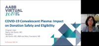 AM21-56: COVID-19 Convalescent Plasma: Impact on Donation Safety and Eligibility icon