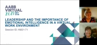AM21-71: Leadership and the Importance of Emotional Intelligence in a Virtual Work Environment