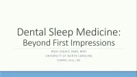 2019 Winter Conference - Dental Sleep Medicine: Beyond First Impressions