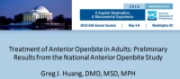 Treatment of Anterior Openbite in Adults: Preliminary Results from the National Anterior Openbite Study