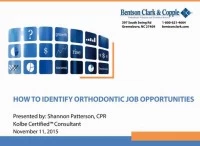 2015 AAO Webinar - How to Identify Orthodontic Job Opportunities
