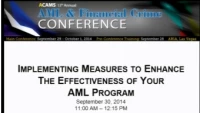 Implementing Measures to Enhance the Effectiveness of Your AML Program icon
