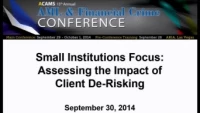 Small Institutions Focus: Assessing the Impact of Client De-Risking icon