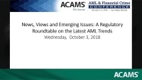 News, Views and Emerging Issues: A Regulatory Roundtable on the Latest AML Trends icon