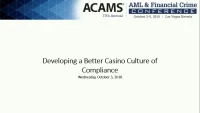 Developing a Better Casino Culture of Compliance  icon