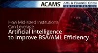 How Mid-sized Institutions Can Leverage Artificial Intelligence (AI) to Improve BSA/AML Efficiency icon