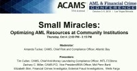 Small Miracles: Optimizing AML Resources at Community Institutions  icon