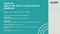 Game On: AML in the Era of Legal Sports Gambling icon