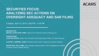 Securities Focus: Analyzing SEC Actions on Oversight Adequacy and SAR Filing icon
