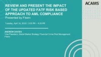 Review and Present the Impact of the Updated FATF Risk Based Approach to AML Compliance icon