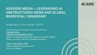 Adverse Media - Leveraging AI, Unstructured News and Global Beneficial Ownership  icon